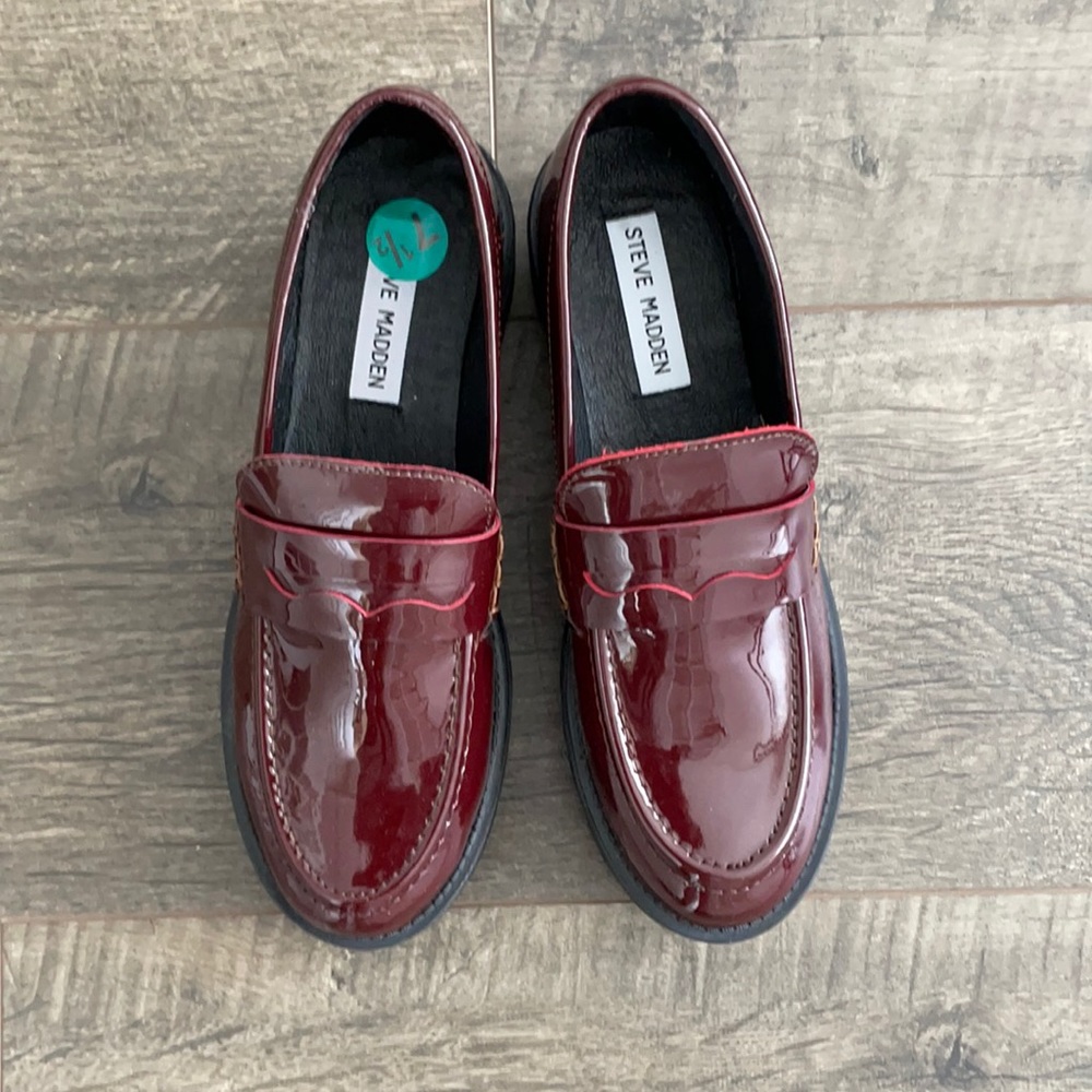 Burgundy Patent Loafer